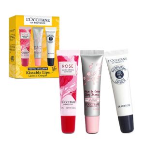 L'Occitane 歐舒丹 潤唇膏三重奏 (乳木果油、玫瑰、櫻花) 12ml x 3