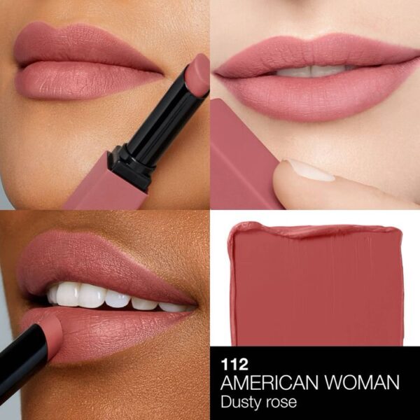 NARS Powermatte 玩魅啞緻唇膏 112 AMERICAN WOMAN 乾燥玫瑰紅色 1.5g - Image 2