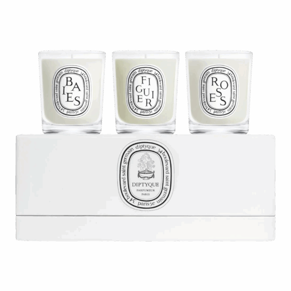 Diptyque 迷你香氛蠟燭套裝 (玫瑰、無花果、漿果) 70g x 3