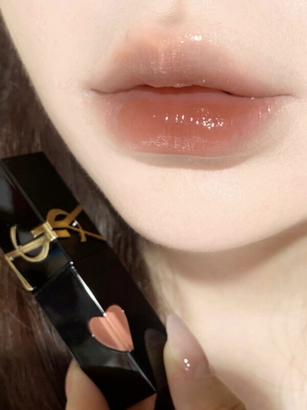 YSL 2025七夕限量版 THE INKS 愛心漆亮唇釉 #610 蜜桃烏龍 - Image 3