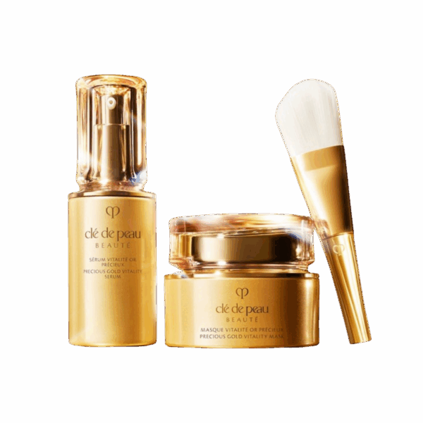 [無盒] Clé de Peau 24K黃金套裝 (黃金賦活精華 40ml、黃金賦活面膜 75ml)