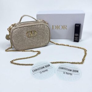 Dior Beauty 聖誕金鏈化妝袋連唇膏套裝 (#006 Berry)