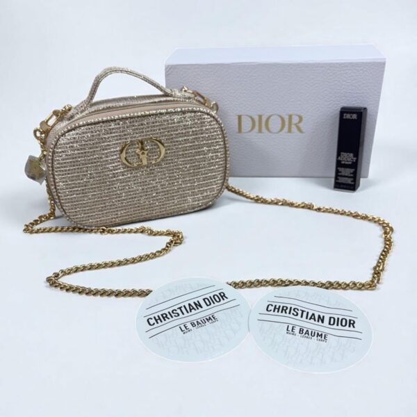 Dior Beauty 聖誕金鏈化妝袋連唇膏套裝 (#006 Berry)