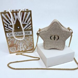 Dior 2025年聖誕星星袋配120cm金鏈