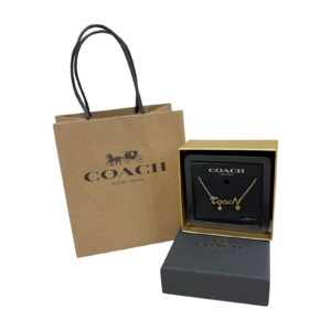 Coach Logo 金色頸鏈