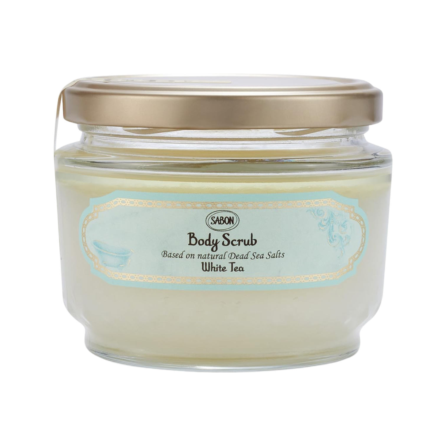 Sabon 白茶清韻死海鹽淨化修護身體磨砂 600g (連木匙)