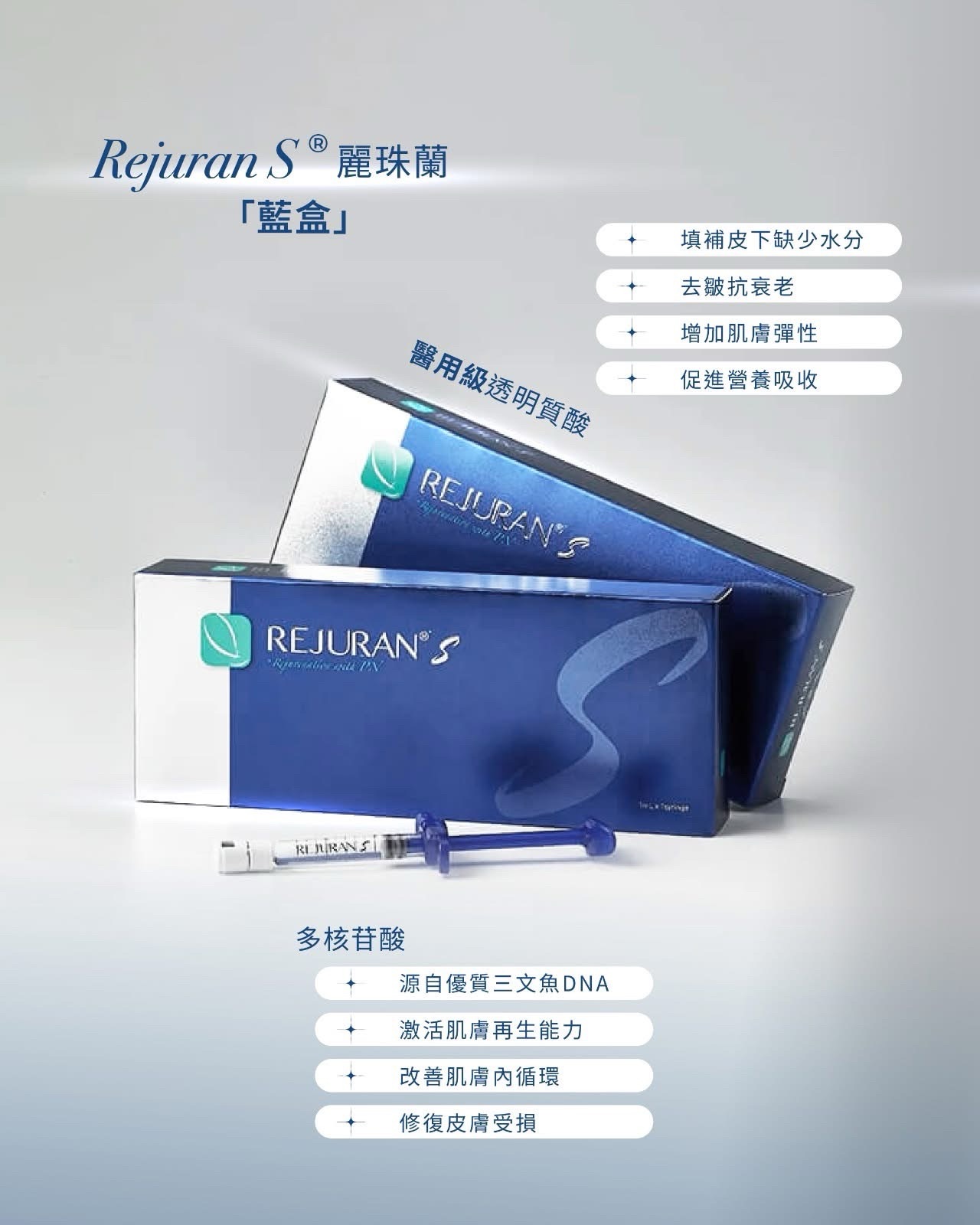 Rejuran S 麗珠蘭藍盒 暗瘡專用水光針 (1ml x 1支裝) - Image 2